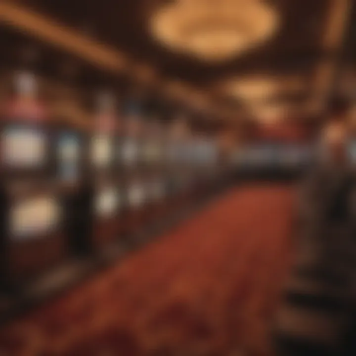 Inside Bally's Casino, highlighting the vibrant gaming floor and slot machines