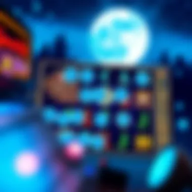 Blue Moon Slot Interface A captivating visual of the Blue Moon Slot interface showcasing its vibrant design