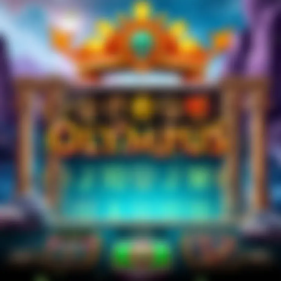 Stunning visuals of Olympus slot game interface