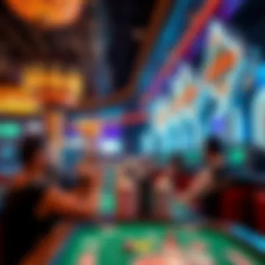 Players engaged in themed gaming experience