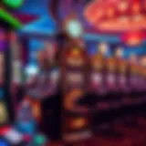 Luxurious slot machine design at Caesars Casino