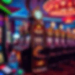 Luxurious slot machine design at Caesars Casino