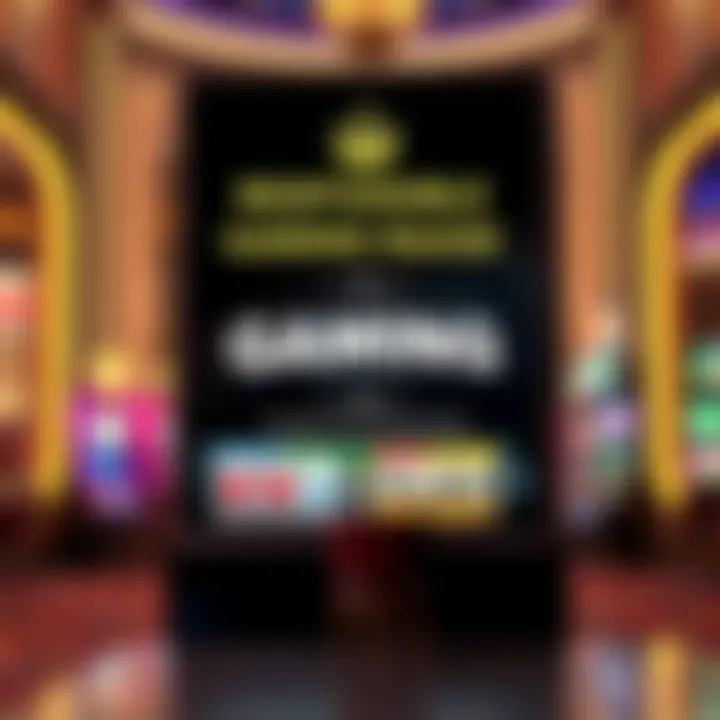 Responsible gaming message at Caesars Casino