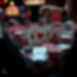 Detailed view of the Cardinals Texas Holdem Poker Set