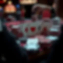 Detailed view of the Cardinals Texas Holdem Poker Set