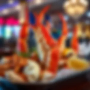 An exquisite platter of crab legs showcasing regional specialties