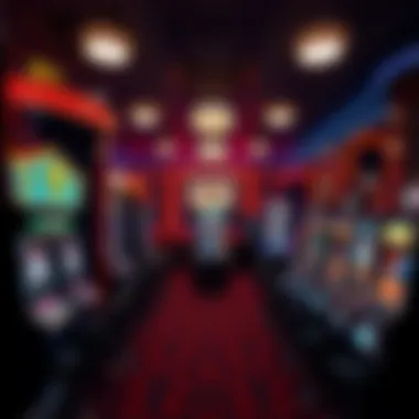 A modern casino floor showcasing a mix of classic and contemporary slot machines.