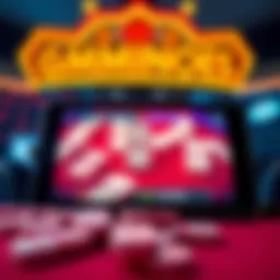 A vibrant digital screen showcasing a dominoes game in progress