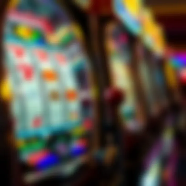 Close-up of a traditional one-armed bandit