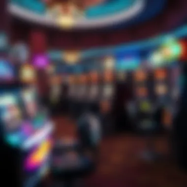 Historical casino floor with classic slots