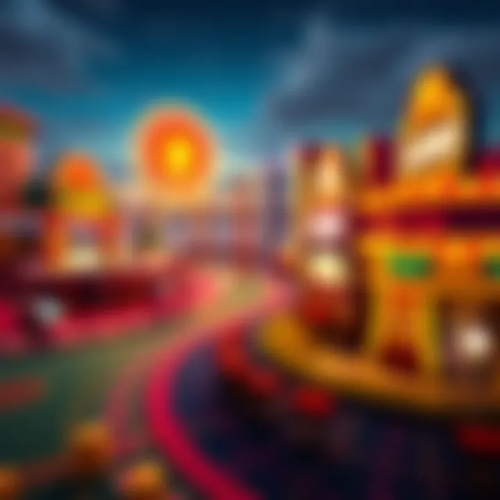 A vibrant representation of the online casino landscape in Louisiana