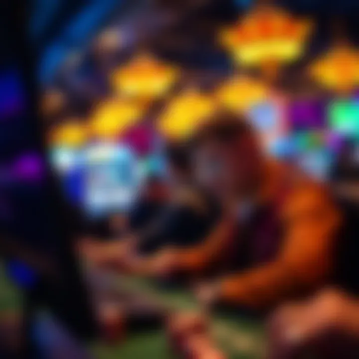 An engaged player making decisions in an online casino