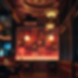 Elegant interior of a Las Vegas speakeasy with vintage decor