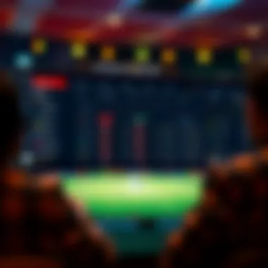 Cricket betting platform interface