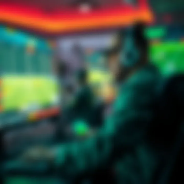 User navigating a betting site