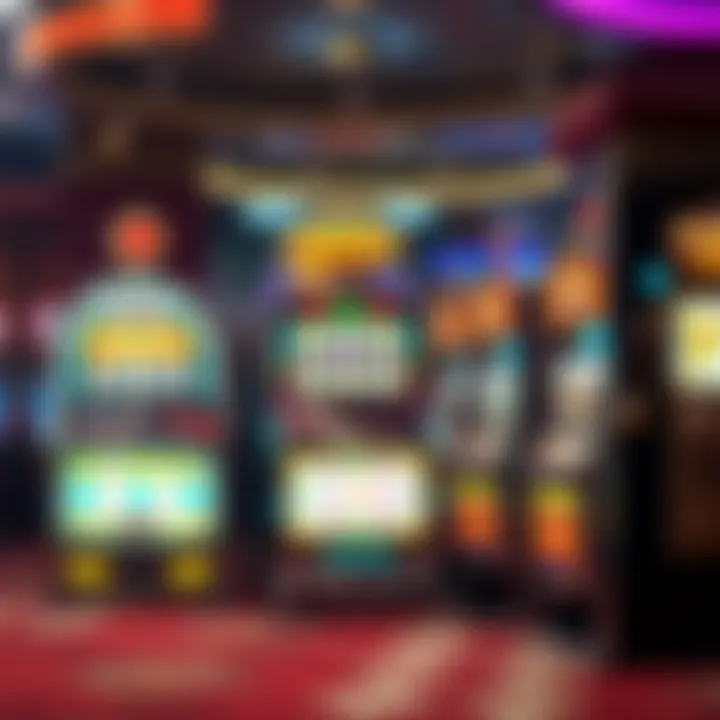 A historical timeline illustrating the evolution of slot machines