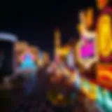 Vibrant Las Vegas Strip illuminated at night