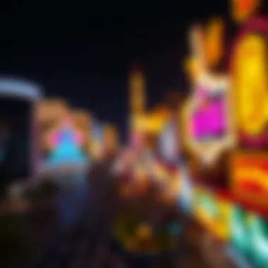 Vibrant Las Vegas Strip illuminated at night