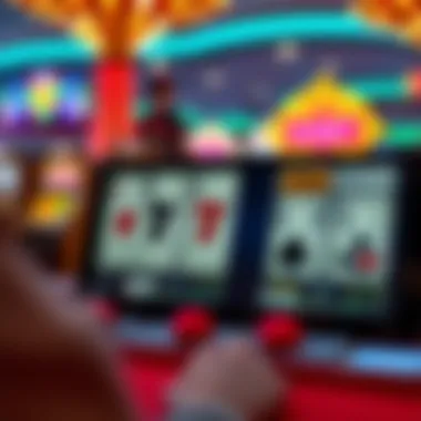 Gameplay screenshot showcasing video poker strategies