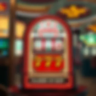 Vintage Las Vegas slot machine showcasing classic symbols