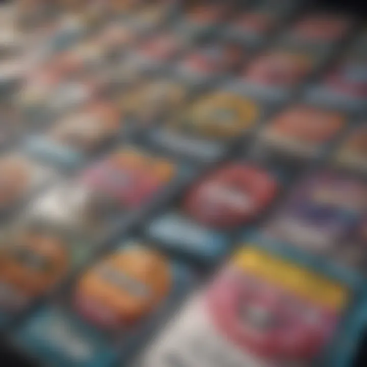 Different types of scratch-off lottery tickets