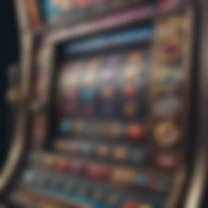 Innovative touchscreen interface of a slot machine