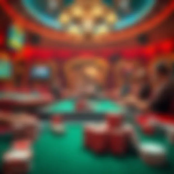 Diverse Poker Game Formats Illustration showing various poker game formats available online