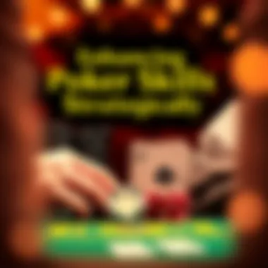 Enhancing Poker Skills Strategically Graphic depicting strategic tips for enhancing poker skills