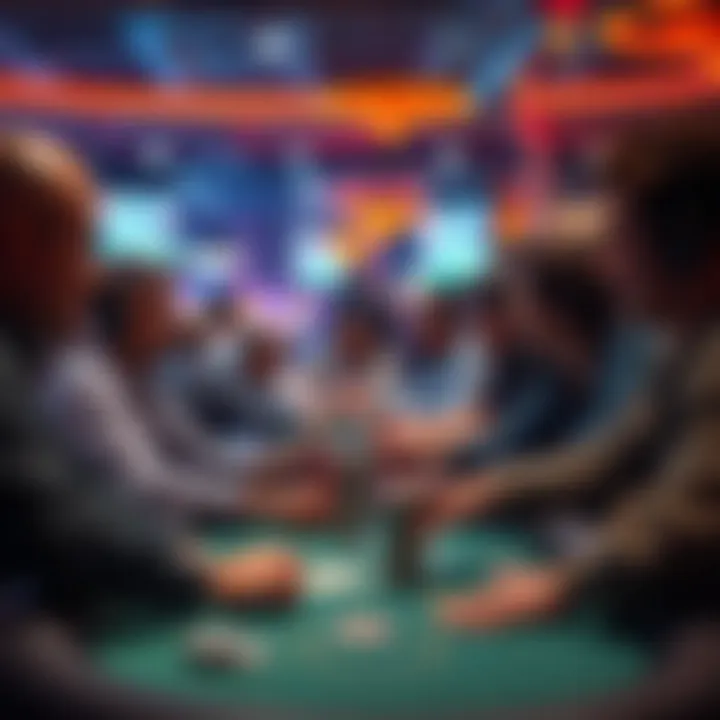 Community chatting during online poker