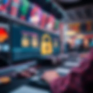 Secure online poker environment with encryption symbols