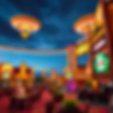 A panoramic view of a tribal casino in Oklahoma showcasing its architectural grandeur