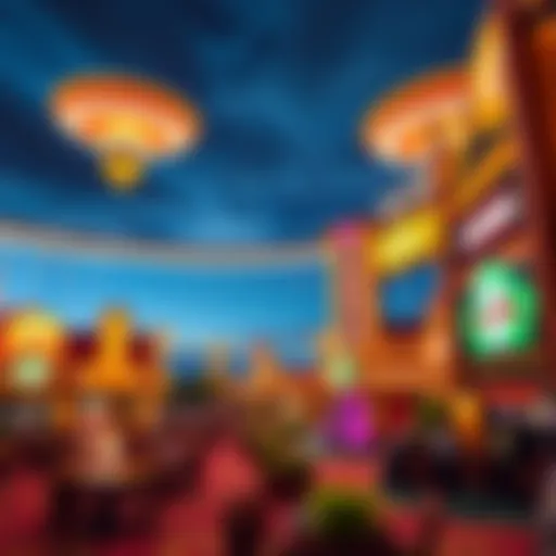 A panoramic view of a tribal casino in Oklahoma showcasing its architectural grandeur