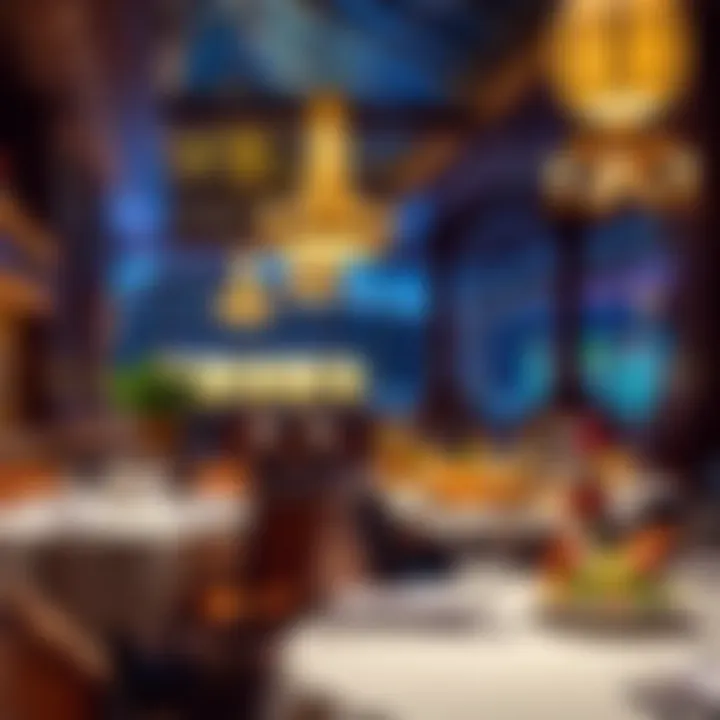 Diverse dining options showcasing exquisite cuisine