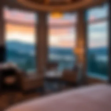 Elegant resort accommodations with stunning views