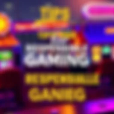 Infographic illustrating tips for responsible gaming practices