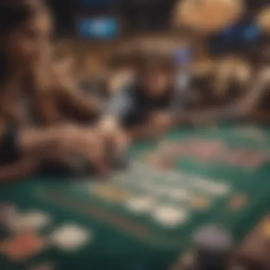 Interactive Card Game Dynamics Strategic card game setup highlighting player interactions