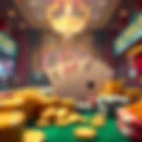 Visual representation of no deposit casino concept
