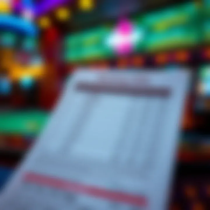 Close-up of a betting slip with odds displayed clearly