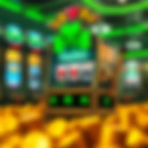 Visual representation of the Lucky Clover Slot Machine design