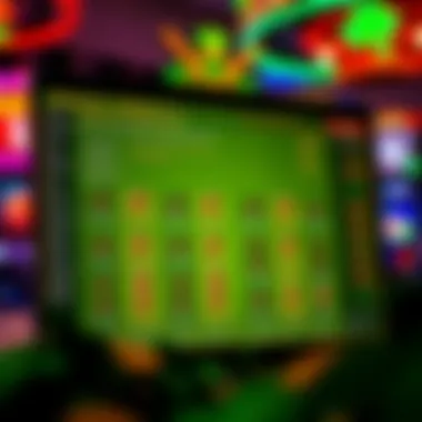 Chart depicting player strategies and insights relevant to the slot machine