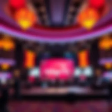 Entertainment Stage at Mohegan Sun Live entertainment stage at Mohegan Sun