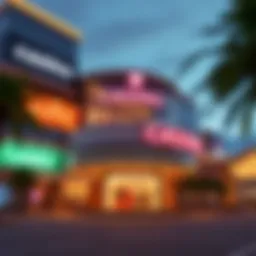 Exterior view of a modern casino establishment