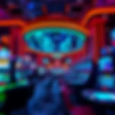 Inside a casino showcasing advanced technology and gaming options