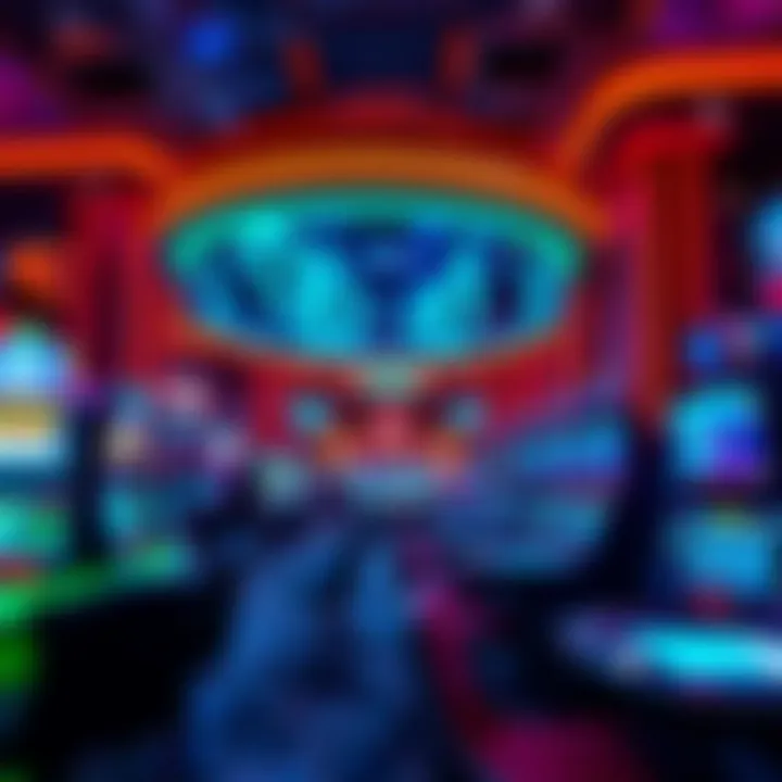 Inside a casino showcasing advanced technology and gaming options