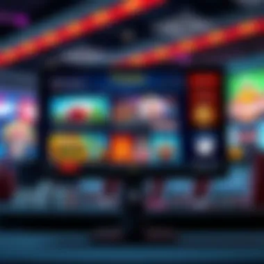 A computer screen displaying an online casino interface with no deposit bonus offers