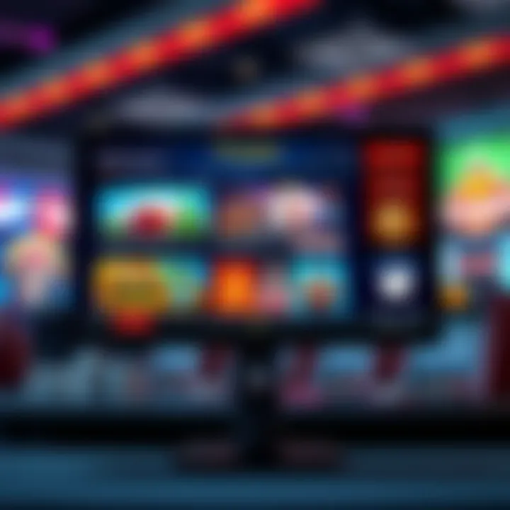 A computer screen displaying an online casino interface with no deposit bonus offers
