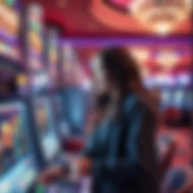 User interacting with the instant ticket scanner