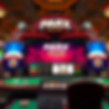 Overview of Parx Online Poker Interface A dynamic representation of Parx Online Poker interface showcasing various game options