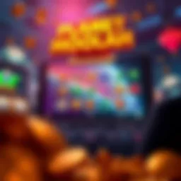 Visual representation of the Planet Moolah game interface highlighting its vibrant graphics