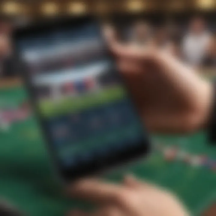 A close-up view of betting odds displayed on a mobile app for a Premier League match